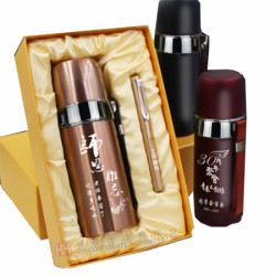 提手不銹鋼保溫杯 配筆 禮盒套裝-2H-GP0002